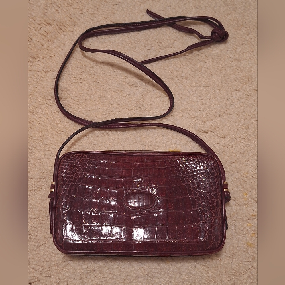 Vintage Leather Camera Box Bag
